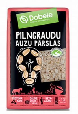 Auzu pārslas pilngraudu 500g Dobele 1/16 (23.01.27) Latvija