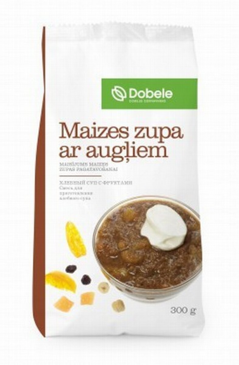 Sausais maisījums maizes zupa ar augļiem 300g Dobeles Dzirnavnieks 1/12 (20.02.27) Latvija 