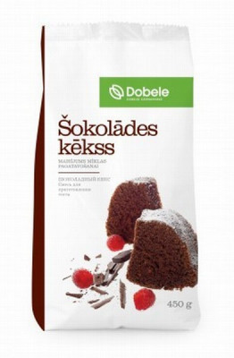 Sausais maisījums šokolādes kekss 450g Dobeles Dzirnavnieks 1/12 (17.03.27) Latvija 