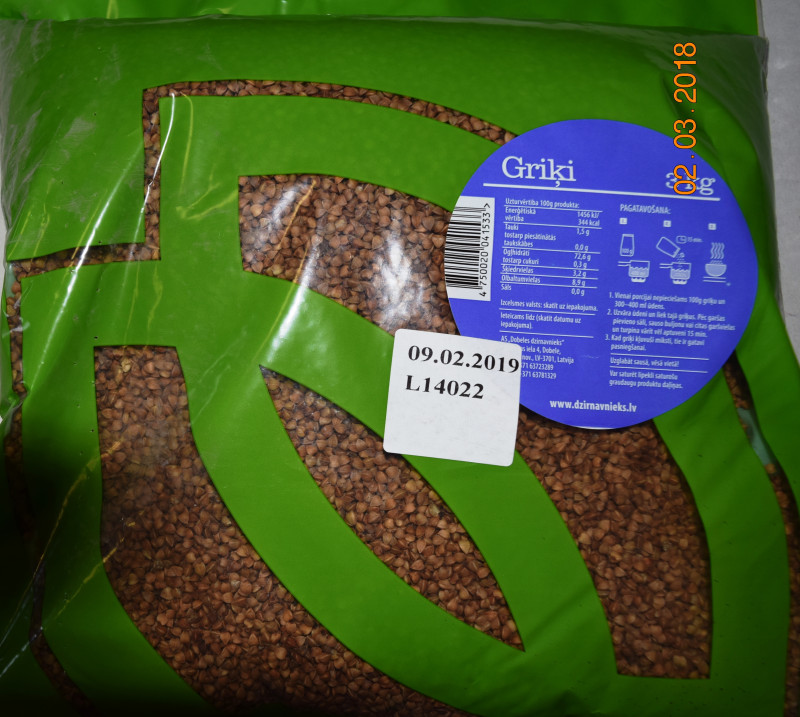 Griķi 3kg Dobele (1.70 eur/kg) (05.08.2027) Latvija