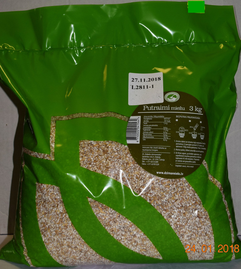 Miežu putraimi 3kg Dobele (0.88 eur/kg) (26.06.27) Latvija