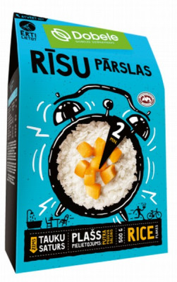 Rīsu pārslas kartonā 500g Dobele (15.05.27) Latvija