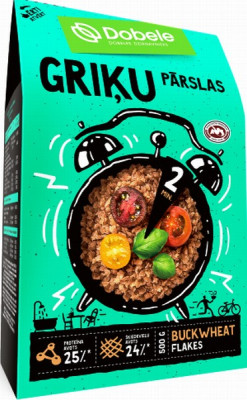 Griķu pārslas 500g Dobele (29.12.26) 1/10 Latvija
