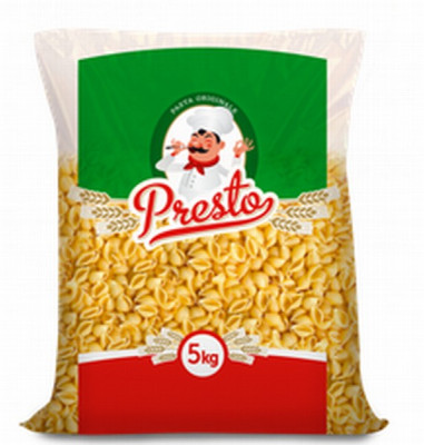 Makaroni Presto gliemežvāki 5kg (19.09.28)Latvija