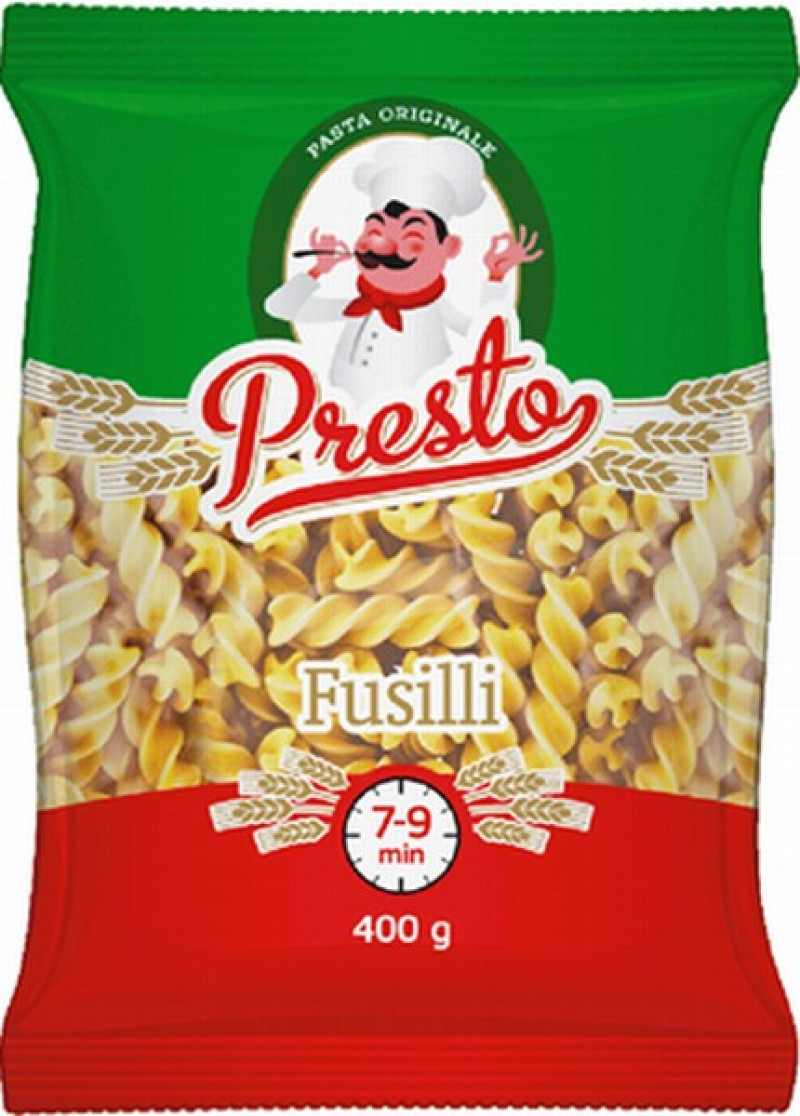 Makaroni Presto spirāles 400g 1*20 (12.10.28) Latvija LABA CENA