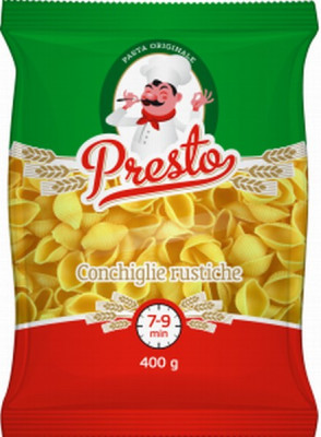 Makaroni Presto gliemežvāki 400g 1/20 (17.12.28) Latvija