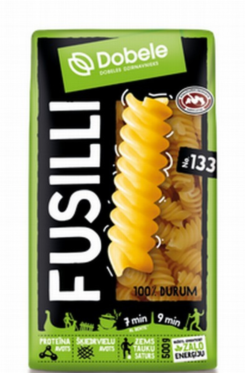 Makaroni Dobele spirāles 500g 1/14 (17.07.29) Latvija LABA CENA