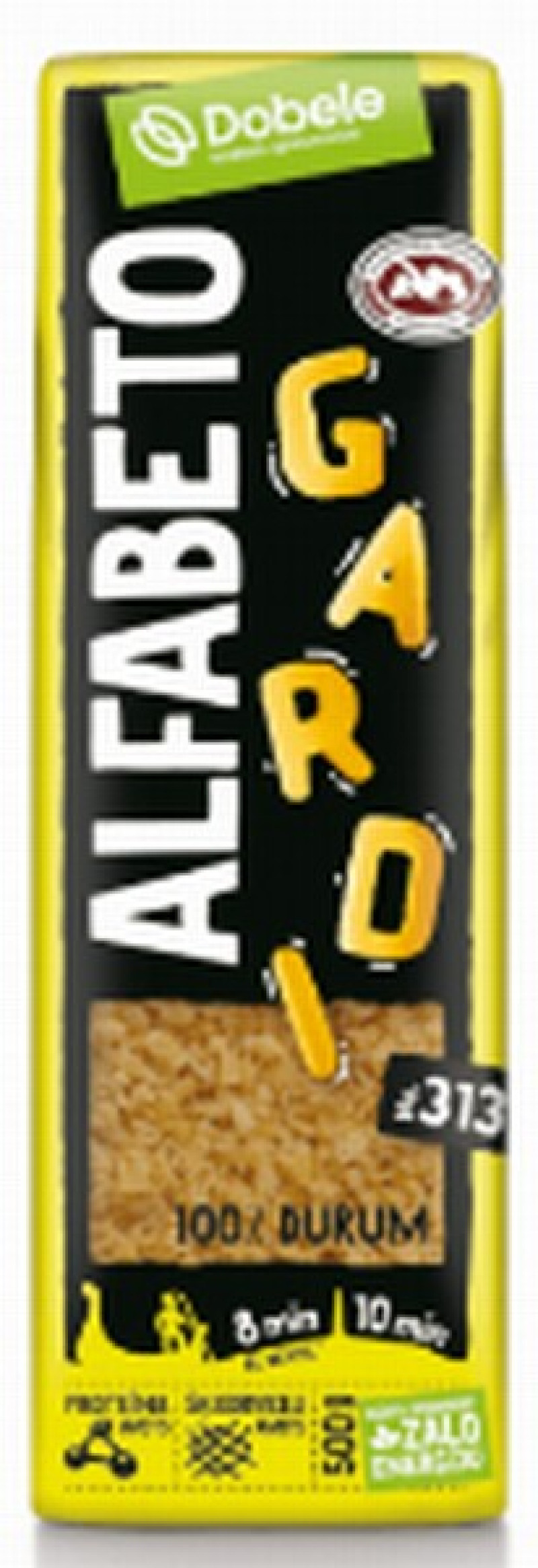 Makaroni Dobele alfabēts 500g 1/21 (15.04.29) Latvija