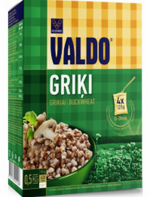 Griķi Valdo 0.5kg (4x125g) 1/12 (10.04.27) Latvija