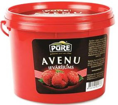 Ievārījums PŪRE aveņu 900g 1/4 (02.08.27) Latvija