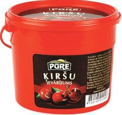 Ievārījums PŪRE ķiršu 410g 1/6 (17.12.26) Latvija