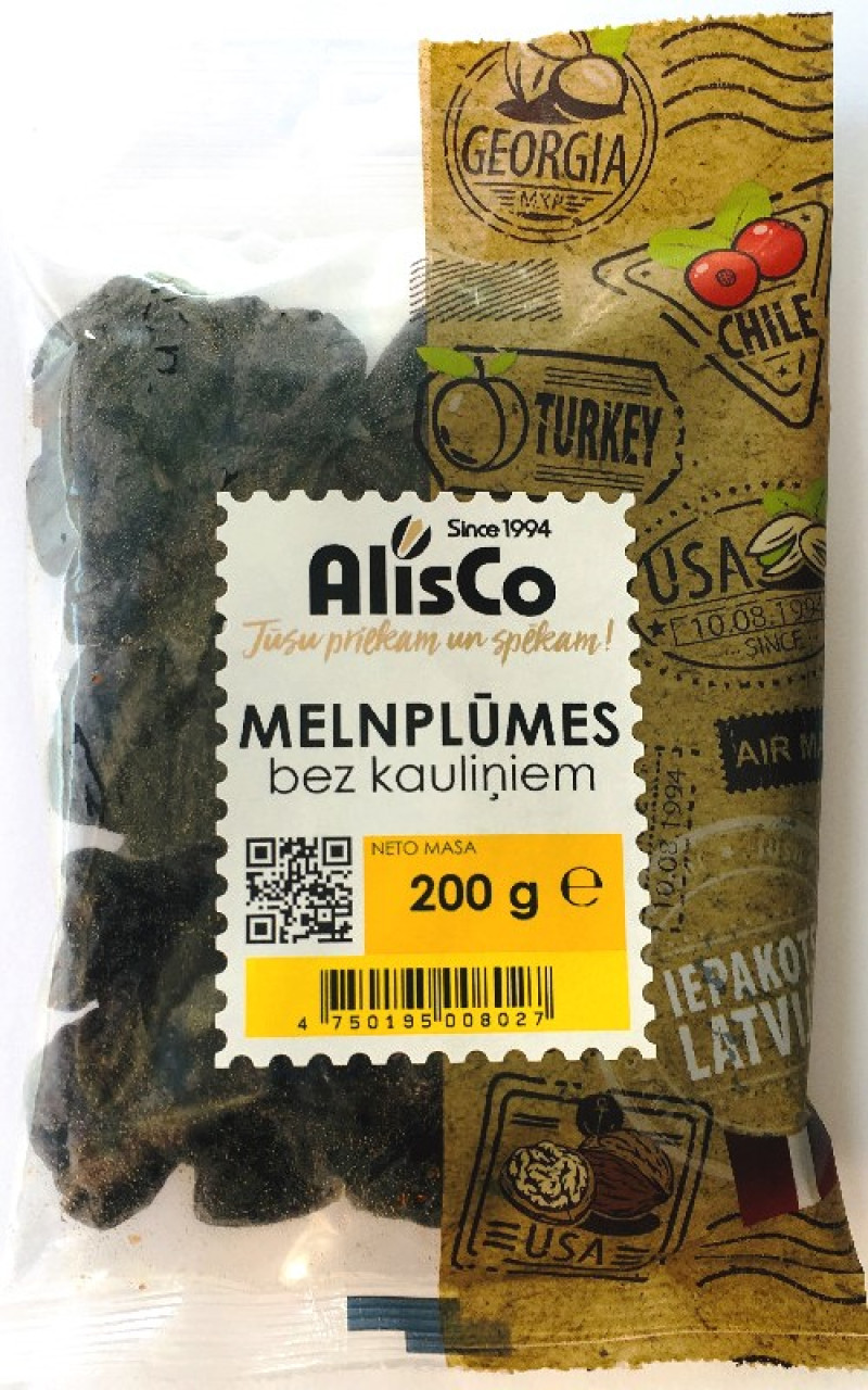 Plūmes žāvētas bez kauliņiem Alis 200g 1/12 (25.01.27) Uzbekistāna