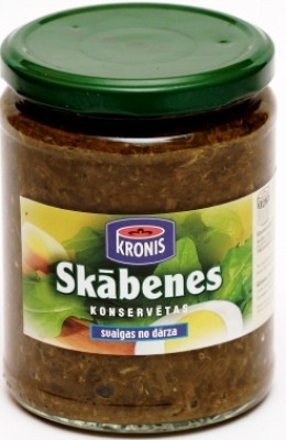 Skābenes konservētas Kronis 440g 1/8 (15.04.28) Latvija