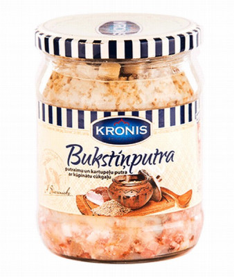 Bukstiņputra ar kūpinātu cūkgaļu Kronis 490g 1/8 (30.01.2029) Latvija