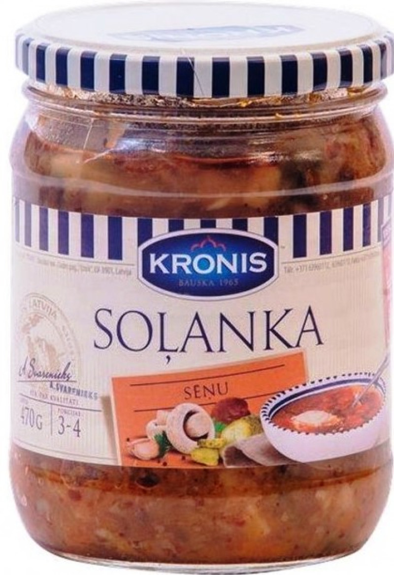 Soļanka sēņu Kronis 470g 1/8 (15.04.28) Latvija