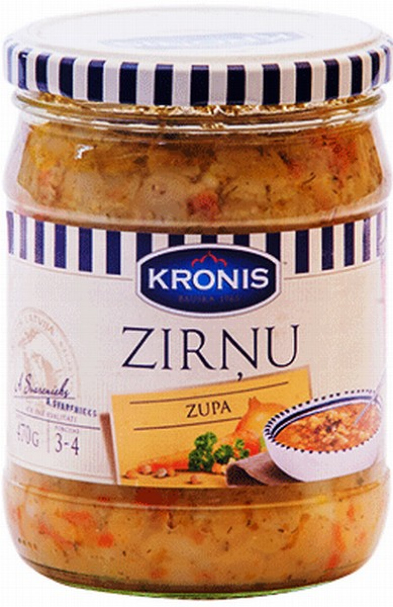 Zirņu zupa Kronis 470g 1/8 (19.01.2029) Latvija