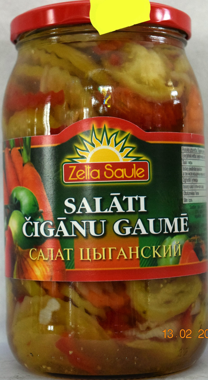 Salāti Čigānu gaume 0.9L Zelta Saule 1/8 (17.02.28) Polija