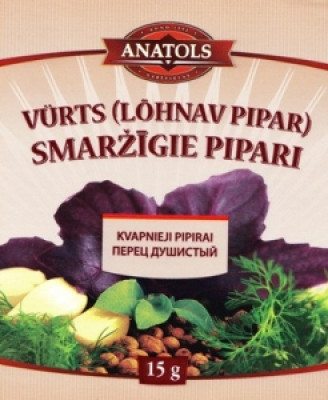 Garšviela Anatols pipari smaržigie 15g 1/15 (09.2027) Latvija