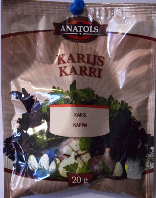 Garšviela Anatols karijs 20g 1/15 (12.2027) Latvija