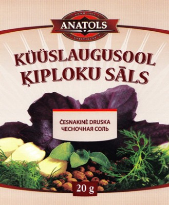 Garšviela Anatols ķiploku sāls 20g 1/20 (06.2027) Latvija
