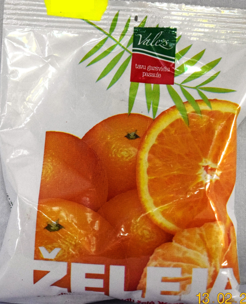 Želeja Valežs apelsīnu 80g (25.03.2027) Latvija