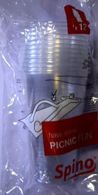 Glāzes 400ml caurspīdīgas 1/32gb Spino