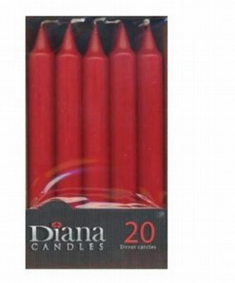 Sveces Diana 2.1x17.5cm sarkanas 20gb Latvija