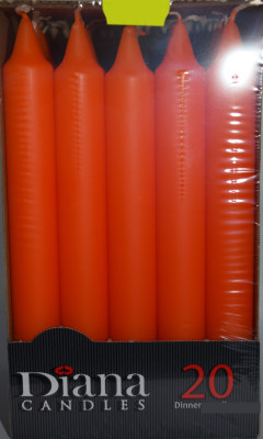Sveces Diana 2.1x 17.5cm oranžas 20gb Latvija