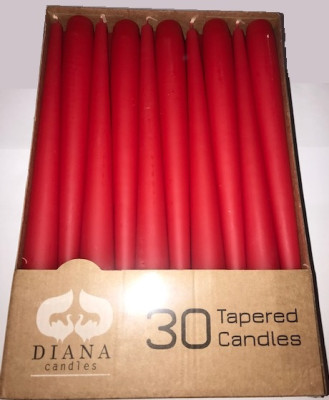 Sveces Diana 24.5cm sarkanas 30gb Latvija
