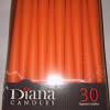 Sveces Diana 24.5cm oranžas 30gb