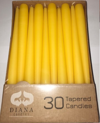 Sveces Diana 24.5cm dzeltenas 30gb