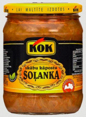 Soļanka skābu kāpostu KOK 500g 1/8 (04.03.29) Latvija