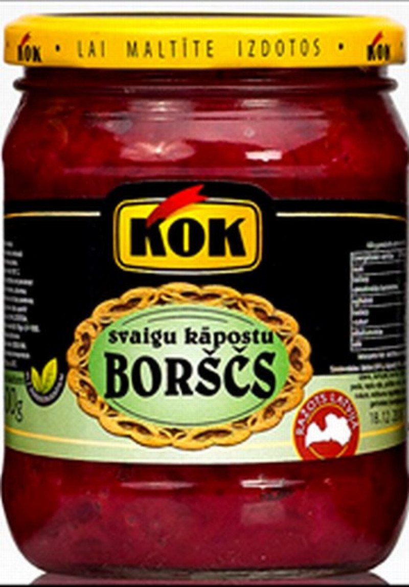 Borščs svaigu kāpostu KOK 510g 1/8 (14.11.28) Lietuva