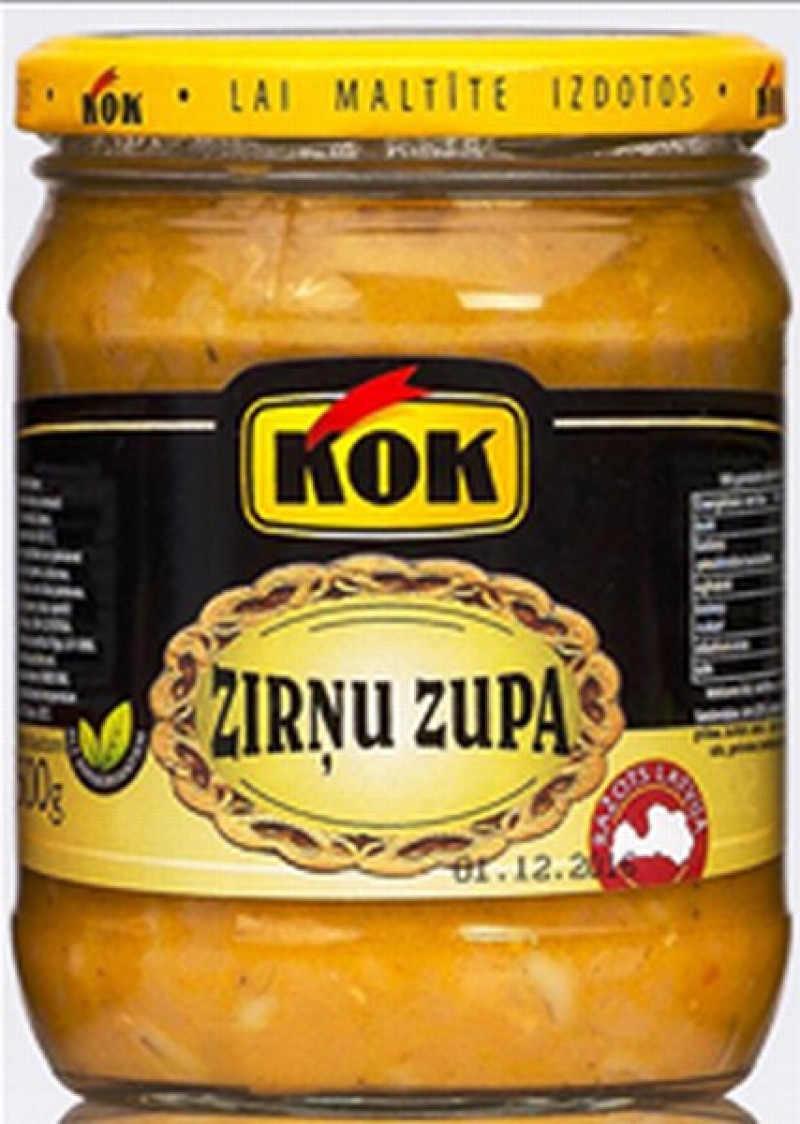 Zirņu zupa KOK 500g 1/8 (05.02.28) Latvija
