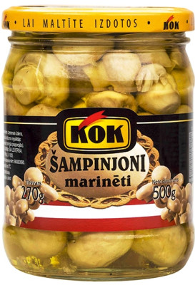 Šampinjoni marinēti KOK 500g 1/8 (16.06.27) Polija