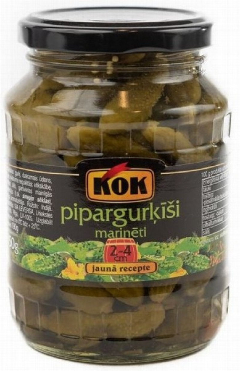 Pipargurķīši marinēti KOK 350g 1/12 (08.08.2027) Turcija