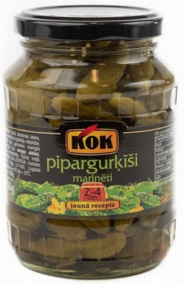 Pipargurķīši marinēti KOK 350g 1/12 (08.08.2027) Turcija
