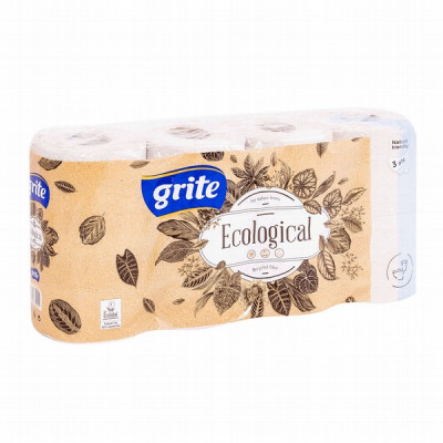 Tualetes papīrs Grite Ecological 8gb 1/7 (0.18 EUR/rull) Lietuva LABA CENA