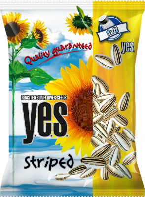 Saulespuķu sēklas YES svītrainas sālītas 150g 1/24 (19.04.27) Lietuva
