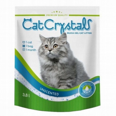 Smiltis kaķu tualetei Cat Crystal natural 3.8L silikata Ukraina