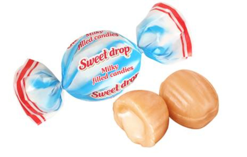 Karameles Roshen piena Sweet Drop 1kg  (tikai pilnos iepakojumos- 1kg) (26.02.28) Ukraina 