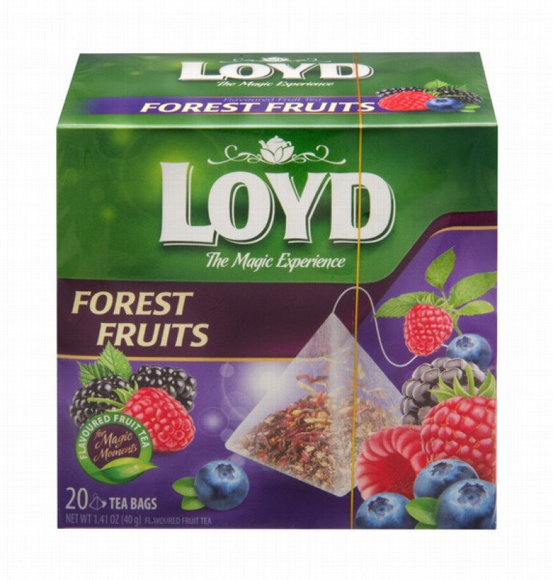 Tēja Loyd Pyramids Meža ogu 20x2g  (11.27) Polija