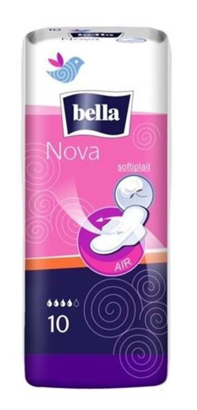 Higiēniskās paketes Bella nova softiplait ar spārniņiem 10gb (05.2027) Polija