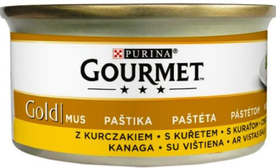 Kaķu konservi Gourmet Gold  ar vistas pastēti 85g (31.11.27) Francija