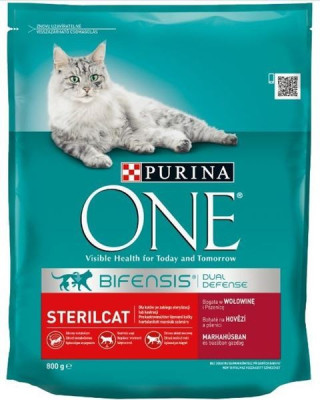 Kaķu sausā barība ONE sterilizētiem kaķiem 800g (31.07.27) Itālija