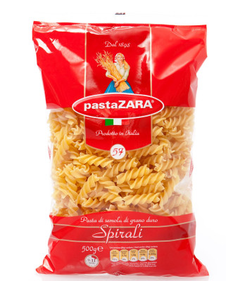 Makaroni Pasta Zara lielās spirāles Nr.57 500g 1/10 (18.12.28) Itālija