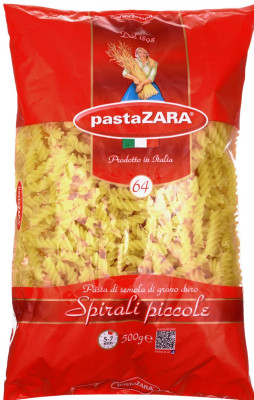 Makaroni Pasta Zara spirāles Nr.64 500g 1/10 (03.08.28)  Itālija