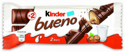 Šokolādes batoniņš Kinder Bueno 43g 1/30 Polija(20.01.27)