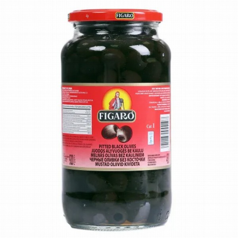 Olīvas Figaro melnas bez kauliņiem 920g (20.01.2028) Spānija