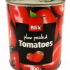 Tomāti savā sulā mizoti 800g Blik 1/12 (01.09.30) Itālija